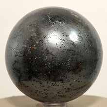 Load image into Gallery viewer, Healing Crystals India 40-50mm Natural Gemstone Sphere Ball w/Reiki Aura Balancing Metaphysical Yoga Meditation Energy Generator (Hematite)