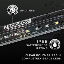 Load image into Gallery viewer, LEDGlow 60" Red Tailgate LED Light Bar for Full Size Trucks - Brake, Running, Turn Signals & Hazard Lights - White Reverse Lights - Waterproof - Heavy-Duty Design - Plug & Play Flat 4 Pin Connector