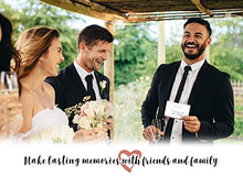 Load image into Gallery viewer, 50 Rose Gold Wedding Advice Cards - Well Wishes for Bride & Groom - Perfect Guest Book Alternative, Bridal Shower Games, Wedding Decorations for Reception, Marriage Advice for Mr & Mrs