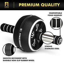 Load image into Gallery viewer, Fitness Invention Ab Roller Wheel - 3-IN-1 Ab Wheel Roller with Knee Mat and Jump Rope - Ab Roller Wheel for Abdominal Exercise - Ab Workout - Home Workout Equipment - Abs Wheel Roller - Abs Roller