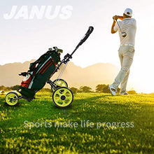 Load image into Gallery viewer, Janus Golf Push Cart, Golf cart for Golf Clubs, Golf Pull cart for Golf Bag, Golf Push carts 3 Wheel Folding, Golf Accessories for Men Women/Kids Practice and Game