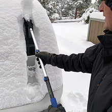 Load image into Gallery viewer, EVERSPROUT SnowBuster 1.5-to-4 Foot Extendable Ice Scraper & Snow Brush Kit (Scraper, Brush, Pole) | 8-10 Ft Standing Reach | Long Extension Handle for SUV/Truck/Car Windshield, Windows, Roof