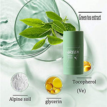 Load image into Gallery viewer, Purifying Solid Green Tea Mask Stick for Face, Green Clay Stick Mask for Blackhead Remove, Anti-Acne Oil Control, Deep Clean Pore, Moisturizing, Skin , Improves Skin for Men Women(2pcs)