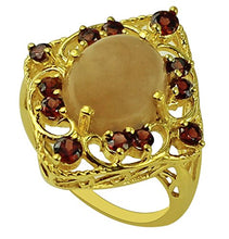 Load image into Gallery viewer, Carillon Chocolate Moonstone Natural Gemstone Oval Shape 14K Yellow Gold Ring For Women for Men | Size: 4 to 10