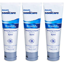 Load image into Gallery viewer, BreathRx Whitening Toothpaste, 4-Ounce Tubes. Family Size (Pack of 3)