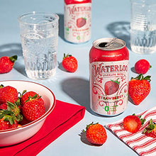 Load image into Gallery viewer, Waterloo Sparkling Water, Strawberry Naturally Flavored, 12 Fl Oz Cans, Pack of 12 | Zero Calories | Zero Sugar or Artificial Sweeteners | Zero Sodium