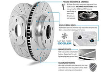 Load image into Gallery viewer, Power Stop K1715 Front and Rear Z23 Carbon Fiber Brake Pads with Drilled & Slotted Brake Rotors Kit