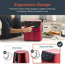 Load image into Gallery viewer, COSORI Air Fryer(100 Recipes, Rack & 4 Skewers),3.7QT Electric Hot Air Fryers Oven Oilless Cooker, 11 Presets, Preheat & Shake Reminder, LED Touch Digital Screen, Nonstick Basket, 1500W, Red