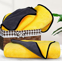 Load image into Gallery viewer, Kwispel Dog Towel - 2 Pack Large Dog Bath Towel Super Absorbent Microfiber Beach Towels for Quick Drying Small Medium Large Dogs and Cats, Machine Washable,55.1x27.5 inch,Yellow Green