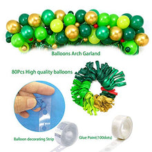 Load image into Gallery viewer, Dinosaur Birthday Party Decorations&Balloons Arch Garland Kit(Gold,Green),Dinosaurs Balloons,Happy Birthday Balloons,Curtains,for Dino Themed Kid's Party,Shower,Celebration.