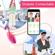 Load image into Gallery viewer, APP Remote Control G-spot Vibrator, Pink Fun Long Distance Bluetooth Wearable Panty Couple Vibrator, Rechargerable Adult Sex Toys More Than 10 Vibrations for Women and Couple, Female Sex Toy for Women