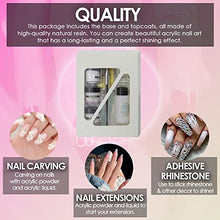 Load image into Gallery viewer, Inclusion Acrylic Nail Kit Set, Acrylic Nail Glitter Powder and Liquid Sets for Nail Art Decoration, Nail Form Tips for Acrylic Nail Xtension Kit, Professional Nail Beginners Supplies