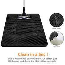 Load image into Gallery viewer, Polarduck Cat Litter Mat, 20" X 16", Cat Litter Trapping Mat, Honeycomb Double Layer Design, Urine and Water Proof Material, Scatter Control, Special Side Handles Design Easier to Clean,Washable