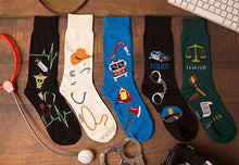 Load image into Gallery viewer, Foozys Men’s Lawn Mower Working Man Novelty Crew Socks | 2 Pair