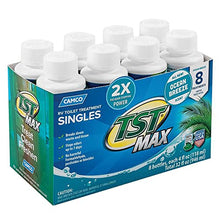 Load image into Gallery viewer, Camco TST MAX Ocean Scent Singles - Eliminates Odors and Aids in Breaking Down Holding Tank Waste - Includes (8) 4oz. Bottles (41610)