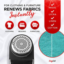 Load image into Gallery viewer, Alwayslux EasyLint Professional Sweater Shaver Best Rated Lint Fuzz Pill Remover for Clothes, Fabrics and Furniture. Includes Zipper Storage Case.