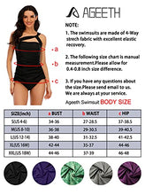 Load image into Gallery viewer, One Shoulder Swimsuits for Women Ruched Tankini Bathing Suits Athletic 2 Piece Bathing Suits Black S