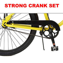Load image into Gallery viewer, Knus Beach Cruiser Bike,26 inch Urban Single Speed Men Women's Cruiser Bicycle-Yellow