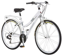 Load image into Gallery viewer, Schwinn Discover Hybrid Bike for Men and Women, 21-Speed, 28-inch Wheels, 16-inch/Small Frame, White