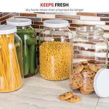 Load image into Gallery viewer, Paksh Novelty 1-Gallon Glass Jar Wide Mouth with Airtight Metal Lid - USDA Approved BPA-Free Dishwasher Safe Large Mason Jar for Fermenting, Kombucha, Kefir, Storing and Canning Uses, Clear (1 Jar)
