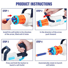 Load image into Gallery viewer, Toy Foam Blasters Guns for Kids,Soft Bullets Shooting Game for Nerf Guns with 6 Hole Automatic Rotating Barrel,Indoor Outdoor Toys Birthday Gifts for 3 4 5 6 7 8+ Years Old Boys Girls, Teens, Adults