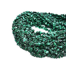 Load image into Gallery viewer, GemmartUSA Natural Malachite Chip Beads Natural Stone Bead1 Strand 34 inch Jewelry Making Supplies (CHMC-70001)