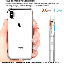 Load image into Gallery viewer, Compatible with iPhone XR 6.1" 2018 Case, Slim Fit Crystal Clear with 4 Corners Protection Cover with Soft Scratch-Resistant TPU Lightweight Anti-Scratch Shock Absorption Protective -Gray