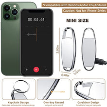 Load image into Gallery viewer, 64GB Keychain Voice Recorder, Vormooi Mini Voice Recorder for Lecture Meeting, Small Audio Recorder with Triple Noise Reduction and Fast Forward Rewind