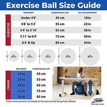 Load image into Gallery viewer, URBNFit Exercise Ball (Multiple Sizes) for Fitness, Stability, Balance & Yoga Ball - Workout Guide & Quick Pump Included - Anti Burst Professional Quality Design