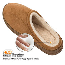Load image into Gallery viewer, COASIS Men's Comfort Memory Foam Slippers House Shoes Warm Plush Lining for Indoor/Outdoor