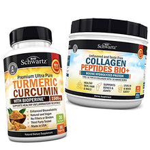 Load image into Gallery viewer, Turmeric Curcumin with BioPerine 1500mg + Collagen Peptides Protein Powder - for Bone & Joint Support - Non-GMO & Gluten-Free