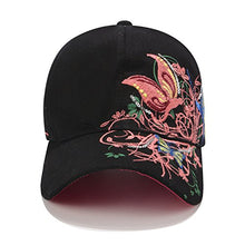 Load image into Gallery viewer, Women Baseball Caps, Adjustable Breathable Embroidered Sun Hat for Sport Golf Mesh Sunbonnet Outdoor Black