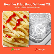 Load image into Gallery viewer, Kitcher3.5Qt Air Fryer LED Touch Digital Screen Hot Air Fryers Oven Oilless Cooker with Temperature Control 60 Minutes Timer Non-stick Fry Basket 50 Recipes Auto Shut Off Feature (White)