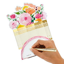 Load image into Gallery viewer, Hallmark Paper Wonder Pop Up Mothers Day Card (Bouquet, Gold Vase)