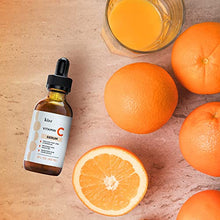 Load image into Gallery viewer, KIZZ Vitamin C Serum - Facial Skin Care Formulated with Hyaluronic Acid, Vitamin E, Aloe, Jojoba Oil & Witch Hazel - For Brightening & Moisturizing Skin - Helps Lift Fine Lines, Wrinkles - 2 fl. Oz