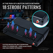Load image into Gallery viewer, Xprite White Red 16 LED High Intensity Emergency Hazard Warning Strobe Lights w/Suction Cups for Volunteer Firefighter Law Enforcement Vehicles Truck Interior Roof Windshield Dash Deck Flash Light