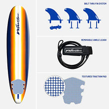 Load image into Gallery viewer, Wavestorm 8' Surfboard, Sunburst Graphic