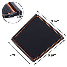 Load image into Gallery viewer, JKCOVER Dashboard Mats Compatible with Subaru Crosstrek/Impreza 2018-2022 and Subaru Forester 2019-2022 Accessories Center Console Liner Mats Inserts Rubber mats (Orange)