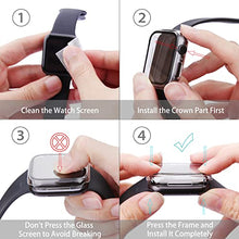 Load image into Gallery viewer, Misxi 2 Pack Hard PC Case with Tempered Glass Screen Protector Compatible with Apple Watch Series 7 45mm, Ultra-Thin Scratch Resistant Overall Protective Cover for iWatch S7, Transparent