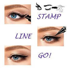 Load image into Gallery viewer, iMethod Eyeliner Stamp - NEW 2 Pens Winged Eyeliner Stamp, for All Eye Shapes, Winged Eyeliner Stamp, Perfect Wing Cat Eye Liner, Waterproof & Smudge-proof, 10 mm