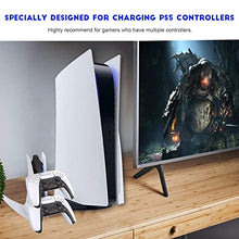 Load image into Gallery viewer, NexiGo PS5 Accessories Holiday Bundle, DualSense Controller Charger Special Edition, PS5 Cooling Fan with LED Light, Horizontal Stand for Disc & Digital Edition