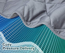 Load image into Gallery viewer, ZZZhen Weighted Blanket - High Breathability - 48''72'' 15LBs - Premium Heavy Blankets - Calm Sleeping for Adult and Kids, Durable Quilts and Quality Construction