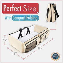 Load image into Gallery viewer, Koalaty 3-in-1 Universal Baby Travel Bag, Portable Bassinet Crib, Changing Station, Diaper Bag for infants and newborns. The best baby shower gift for new mom and dad.