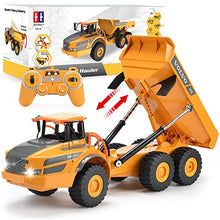Load image into Gallery viewer, Volvo RC Truck Dump Truck RC Articulated Hauler with Rechargeable Battery 120 Min Play Time RC Toy Construction Truck for All Adults & Kids