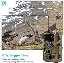 Load image into Gallery viewer, 2-Pack No Glow Trail Game Deer Cameras Night Vision 24MP 1296P H.264 Video Motion Activated 0.1S Trigger Time Waterproof for Outdoor Wildlife Hunting and Home Security Surveillance Photo Video Model