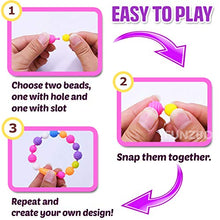 Load image into Gallery viewer, FunzBo Snap Pop Beads for Girls Toys - Kids Jewelry Making Kit Pop-Bead Art and Craft Kits DIY Bracelets Necklace Hairband and Rings Toy for Age 3 4 5 6 7 8 Year Old Girl (Large)