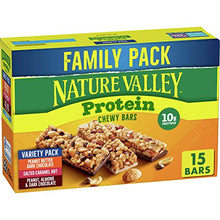 Load image into Gallery viewer, Nature Valley Chewy Granola Bars, Protein Variety Pack, Gluten Free, 21.3 oz, 15 ct