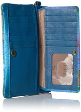 Load image into Gallery viewer, Anna by Anuschka Hand Painted Leather Wristlet Organizer Wallet | Playful Dolphin