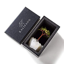 Load image into Gallery viewer, KALIFANO Natural Mini Peridot (100+ Gemstone Count!) Chakra Crystal Tree with Quartz Cluster Base - Bonsai Feng Shui Money Tree for Stress Relief and Inner Growth