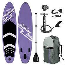 Load image into Gallery viewer, FBSPORT 10'6'' Premium Inflatable Stand Up Paddle Board, Yoga Board with Durable SUP Accessories & Carry Bag | Wide Stance, Surf Control, Non-Slip Deck, Leash, Paddle and Pump for Youth & Adult